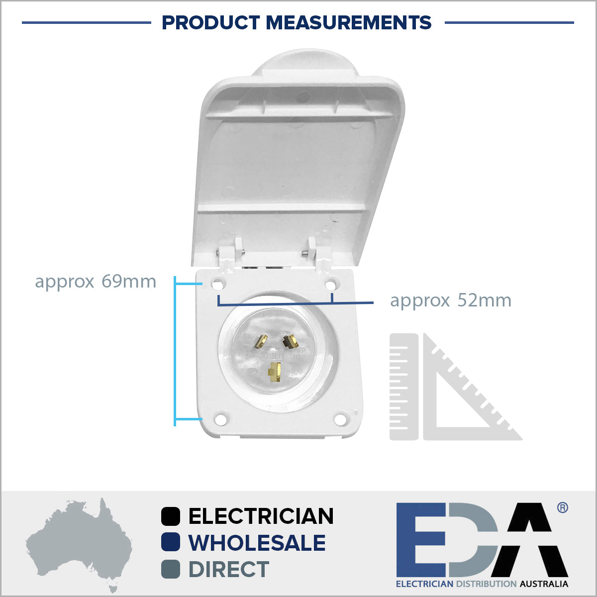 NEW Caravan 10 Amp Power Inlet for Motor home and RV 240V Electrical Socket