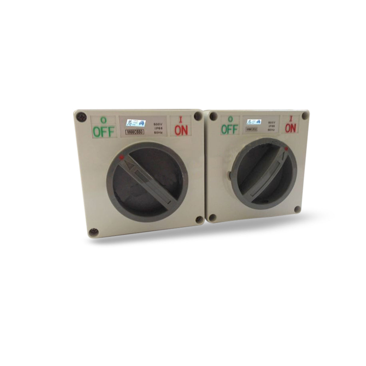 2 X 20 Amp 3 phase Switch Isolator IP66 Weatherproof Industrial Pole Only