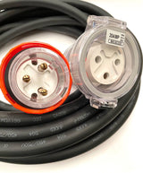 20 amp 3pin Round Pin 240v HEAVY DUTY Industrial Extension Lead Cord x 10 Meter