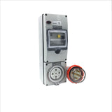 5 pin 32 Amp Protected Outlet with Plug IP66 Industrial 63 Amp RCD Caravan