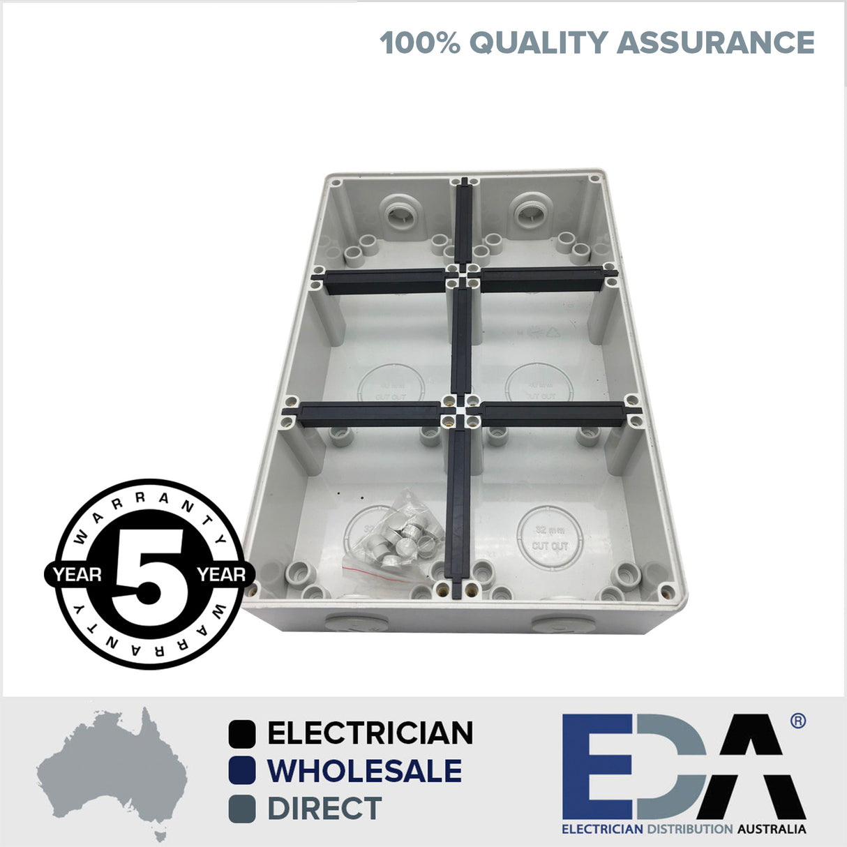 SIX WAY base for weatherproof outlets, enclosures, switches conduit ip66 6 way