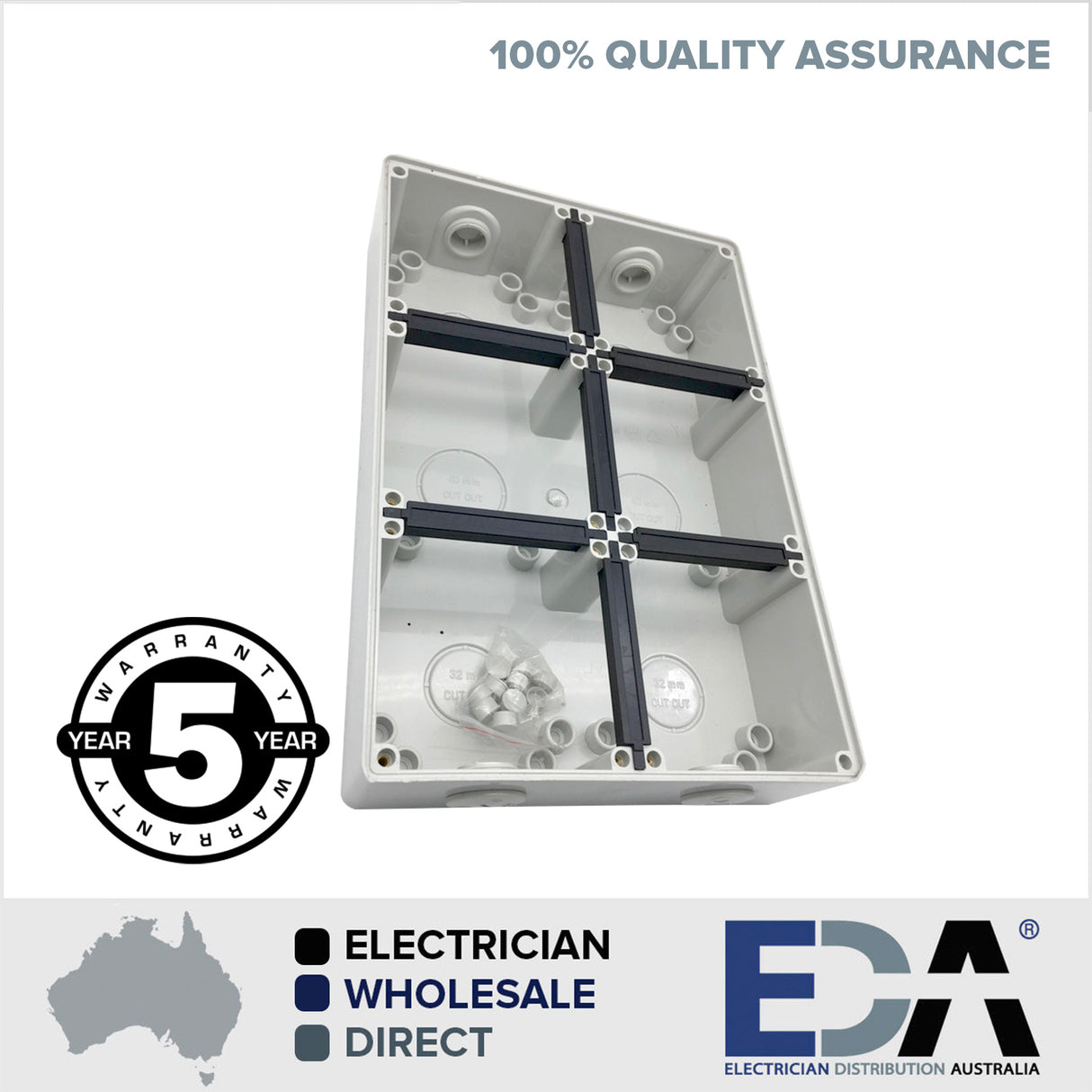 SIX WAY base for weatherproof outlets, enclosures, switches conduit ip66 6 way