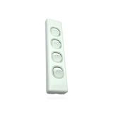 4 Gang Architrave ARCY Light Switch 4 Quad White Electrical