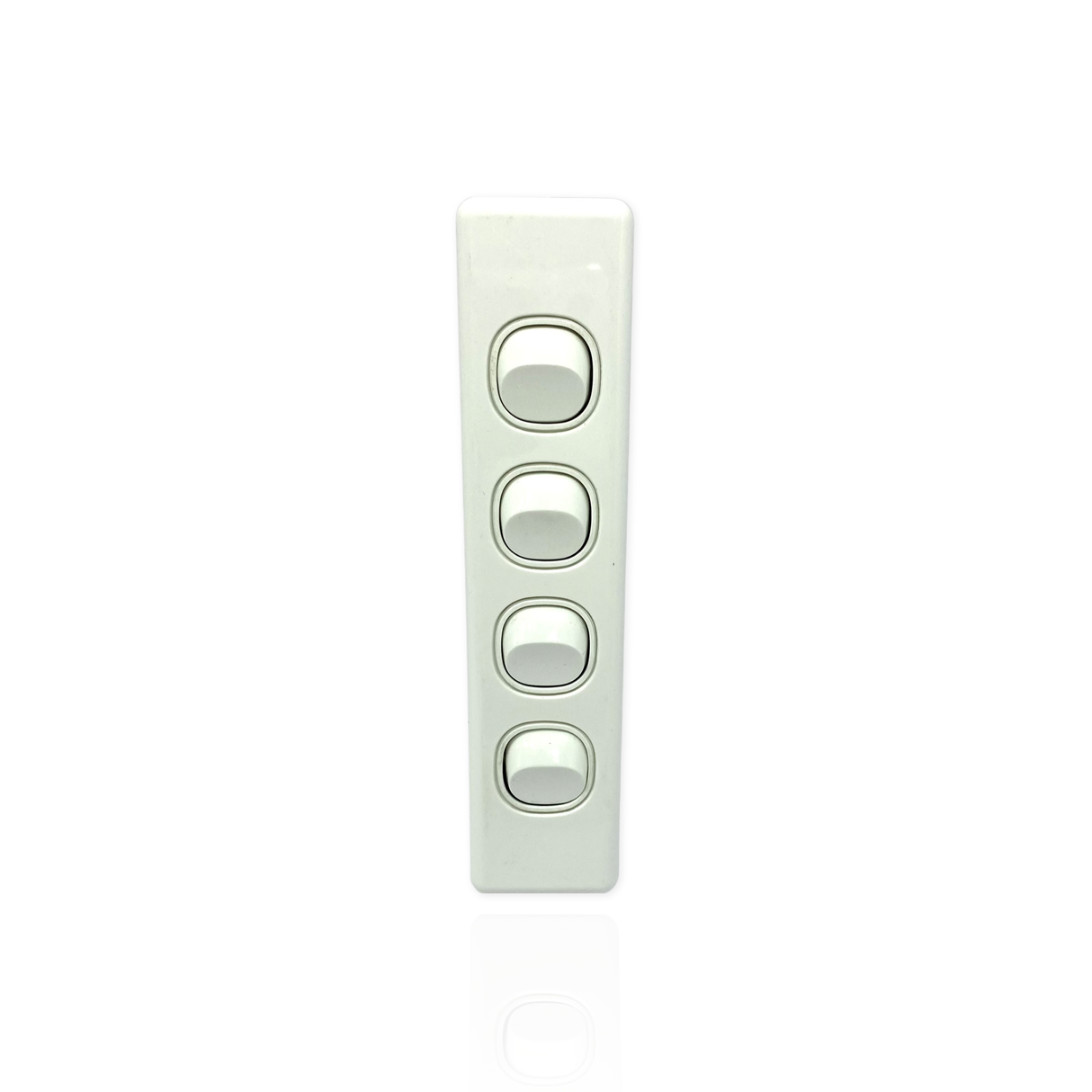 4 Gang Architrave ARCY Light Switch 4 Quad White Electrical