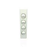 4 Gang Architrave ARCY Light Switch 4 Quad White Electrical