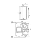 5 pin 20 Amp Protected Outlet with Plug IP66 Industrial 63 Amp RCD Caravan