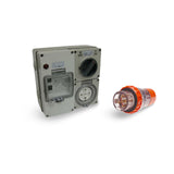 5 pin 20 Amp Protected Outlet with Plug IP66 Industrial 63 Amp RCD Caravan