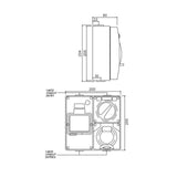 5 pin 50 Amp Switch Socket RCD Protected Outlet 4 Pole Switchboard IP66 Caravan