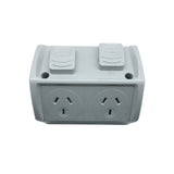 Weatherproof Double Power Point GPO 10 Amp Socket Waterproof