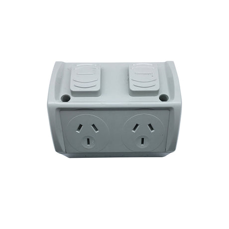 Weatherproof Double Power Point GPO 10 Amp Socket Waterproof