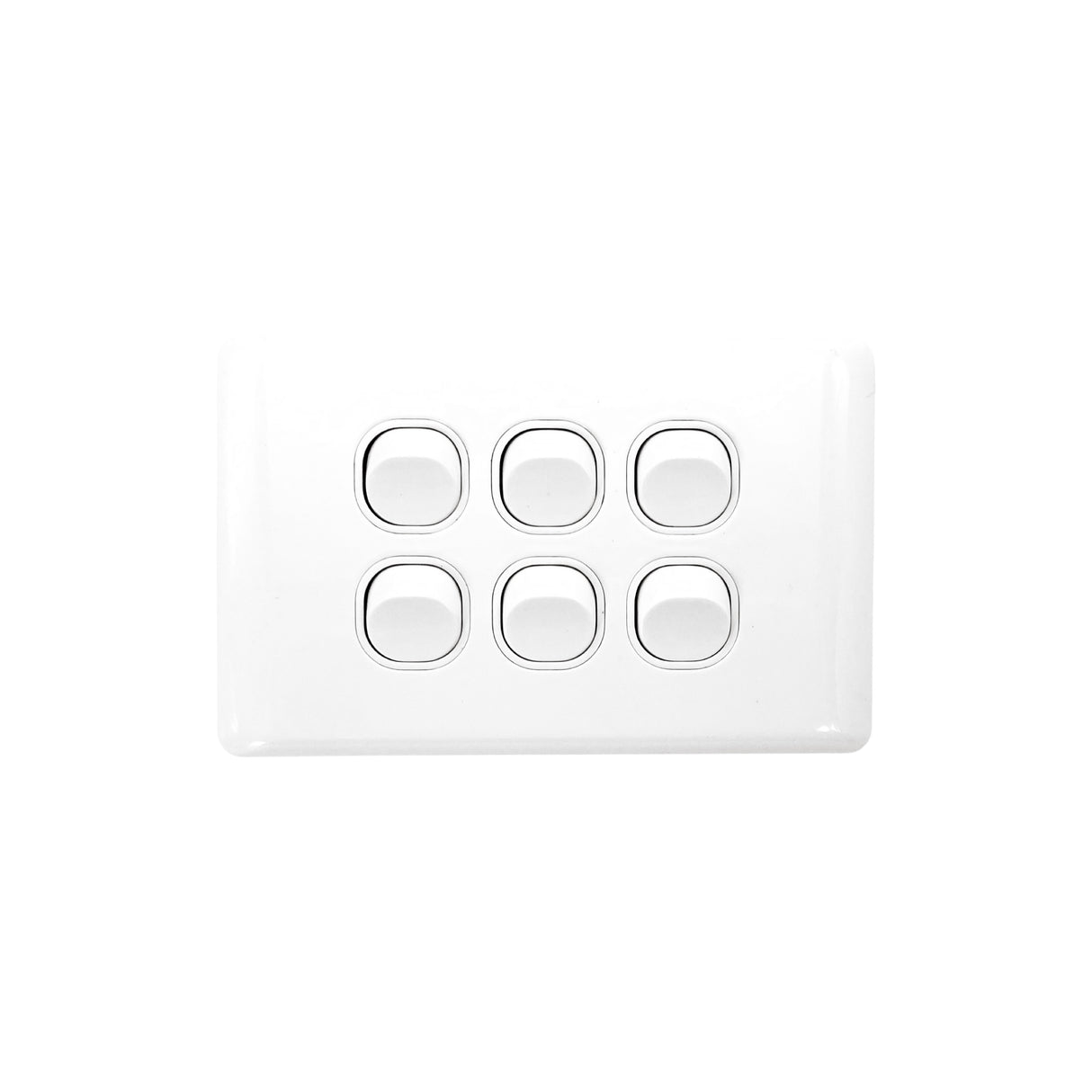 6 Gang Wall Light Switch Electrical