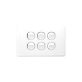 6 Gang Wall Light Switch Electrical