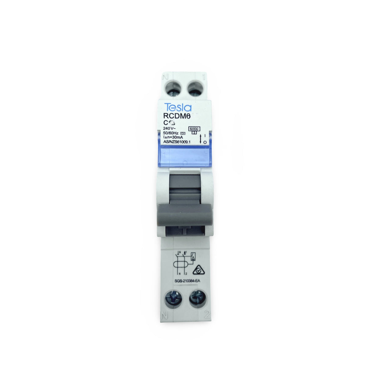 6 KA 10A RCBO Single Pole RCD MCB Safety Switch Amp