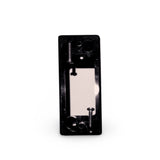 Architrave BLACK Single and Double Light Switch Mounting Block Narrow 1 2 Gang