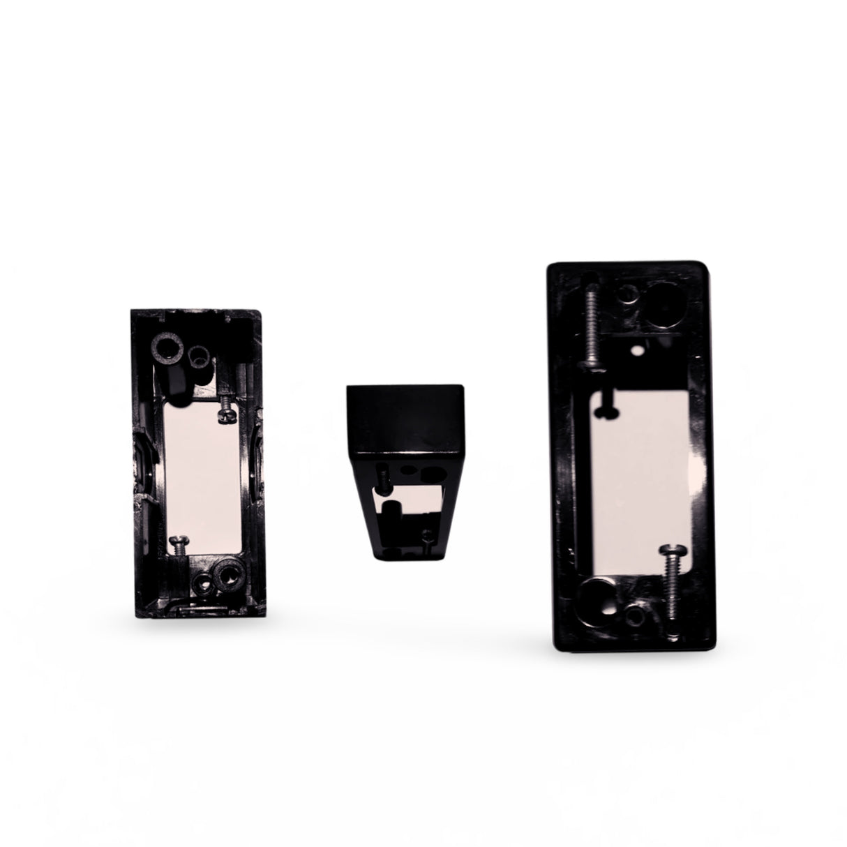 Architrave BLACK Single and Double Light Switch Mounting Block Narrow 1 2 Gang