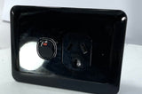 BLACK Slim Single Power Point GPO Wafer Black Bakelight Slimline Electrical