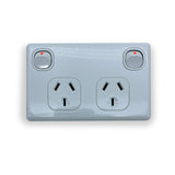 BULK 10 x Double Power Point GPO Electrical Socket and Switch