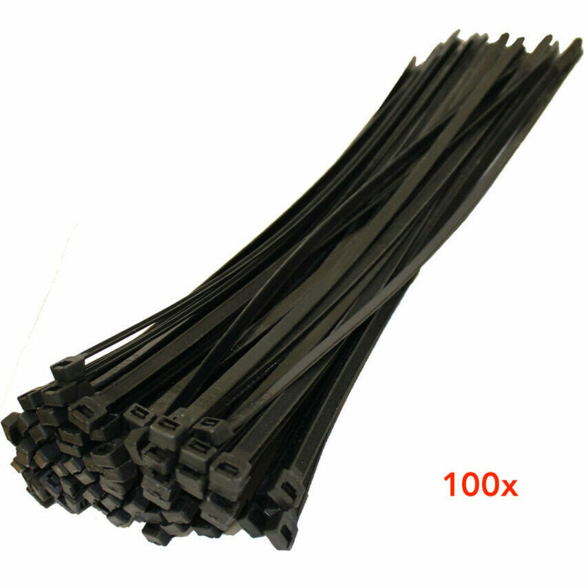 300mm Cable Ties SUPER HEAVY DUTY Bulk Zip Ties UV Stabilised 4.8mm Wide 55 +Kgs