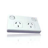 Double Power Point GPO Electrical Socket and Switch