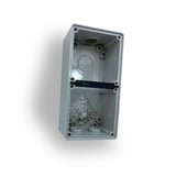 Double base for weatherproof outlets, enclosures, switches conduit ip66