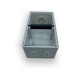 Double base for weatherproof outlets, enclosures, switches conduit ip66