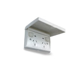 Weather Proof 15 amp Double GPO Outside Water IP66 Power Point Neon Outdoor LID