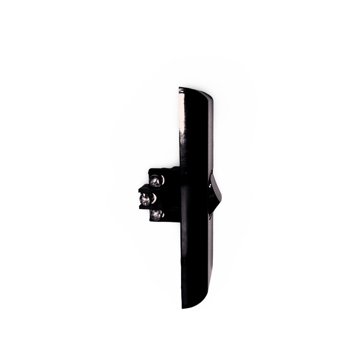 Black 1 Gang Architrave Light Switch Single Black Narrow Arc Slim