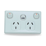 Double Power Point GPO with OVEN 32 Amp Extra Switch Wall Outlet modern style