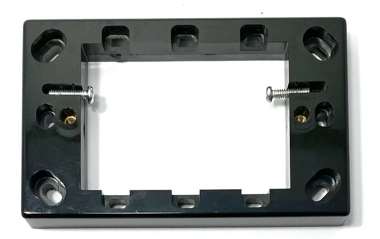 Mounting Block BLACK 16mm Slim for Switches and GPO's Strong Multiple Fixings