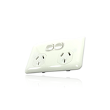 Slimline Wafer Double Power Point GPO White Slim 10 AMP Outlet Socket Electrical