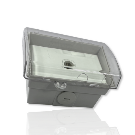 TV Outlet Weather proof FTA Protected WATER PROOF Enclosure Lock Clear Lid GPO