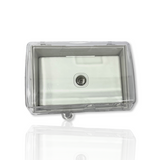 TV Outlet Weather proof FTA Protected WATER PROOF Enclosure Lock Clear Lid GPO