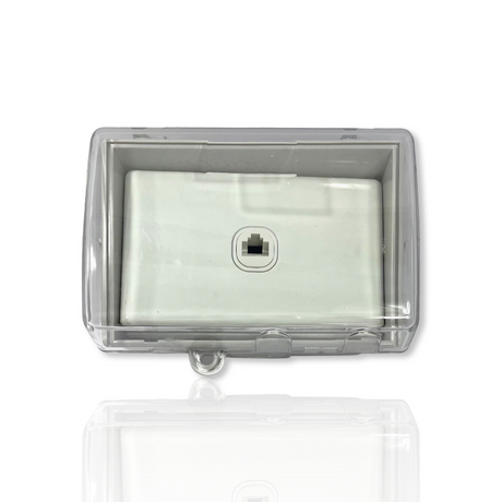 Telephone Point Weather proof Protected TEL Outlet Enclosure Lock Clear Lid GPO