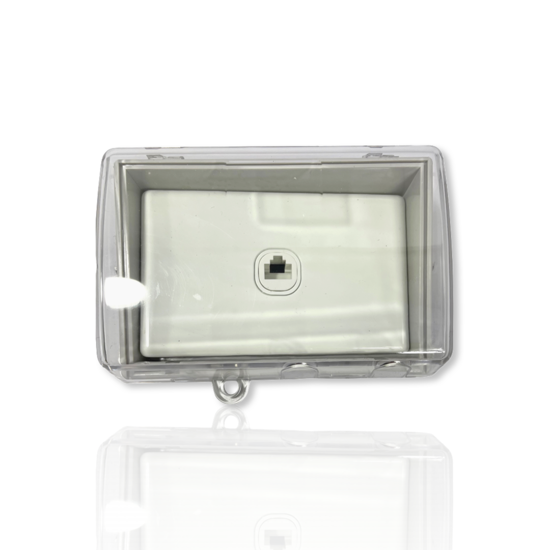 Telephone Point Weather proof Protected TEL Outlet Enclosure Lock Clear Lid GPO