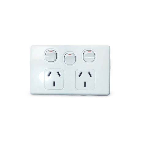 ELECTRICAL SOCKET SWITCH POWER POINT OUTLET PLATE GANG 240V GPO SINGLE DOUBLE