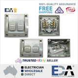 16 Amp 2 Gang Weather Proof Switch Isolator IP 66 External Out door Light Switch