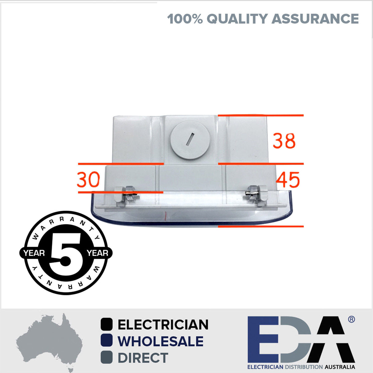 Weatherproof Box Enclosure Mounting with Clear Lid For Power Points